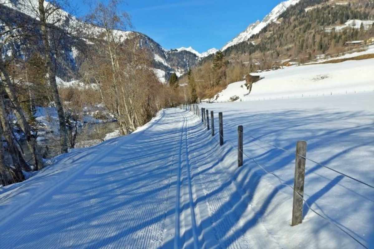 Langlaufen an der Isel im Virgental