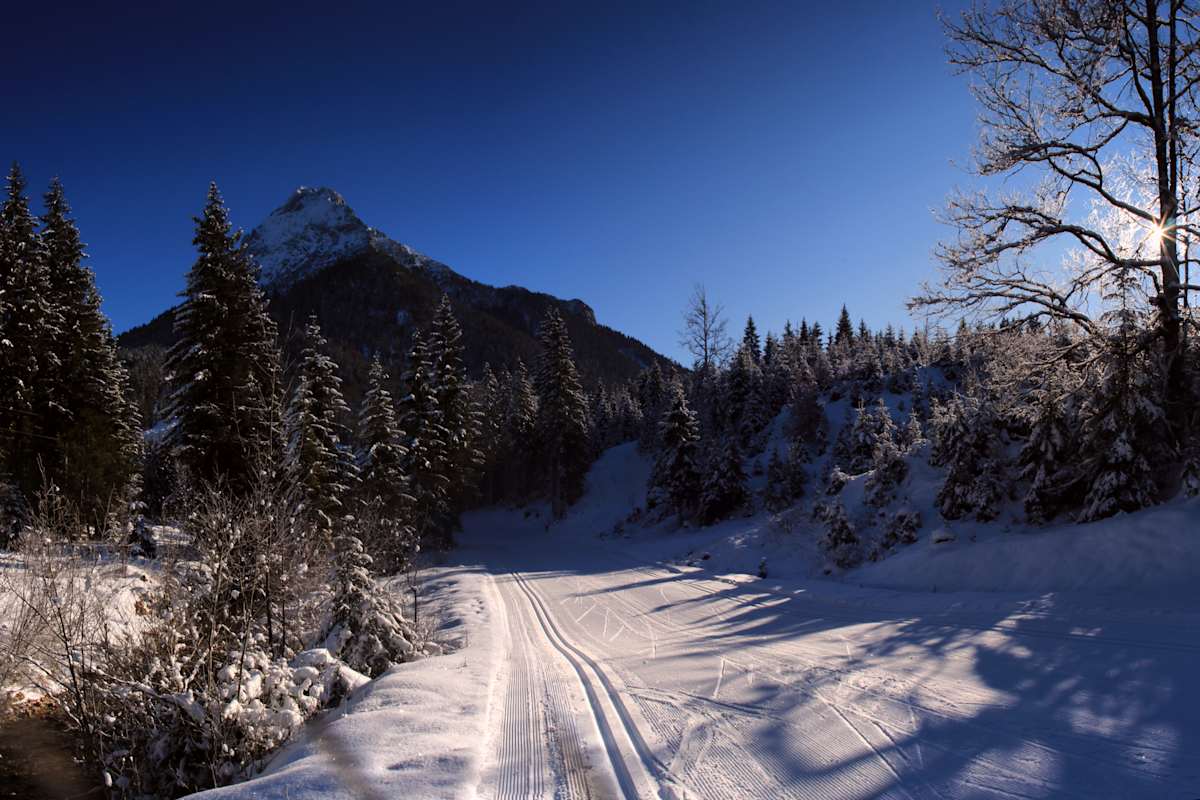 Teilstück der Loipe Pulverer Mahd Runde