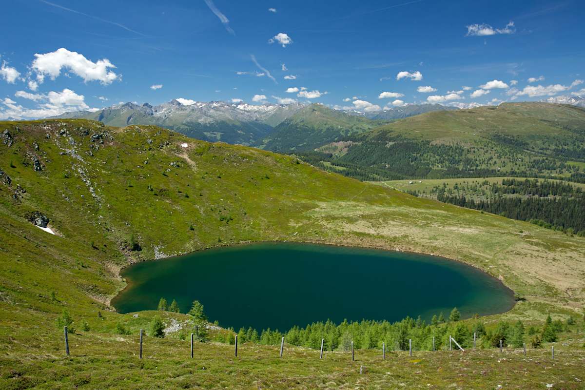 Der Laußnitzsee im Biosphärenpark Nockberge