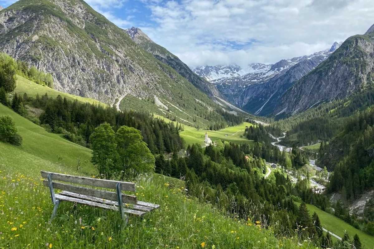 Blick ins Gramaiser Tal vom Lechi Weg