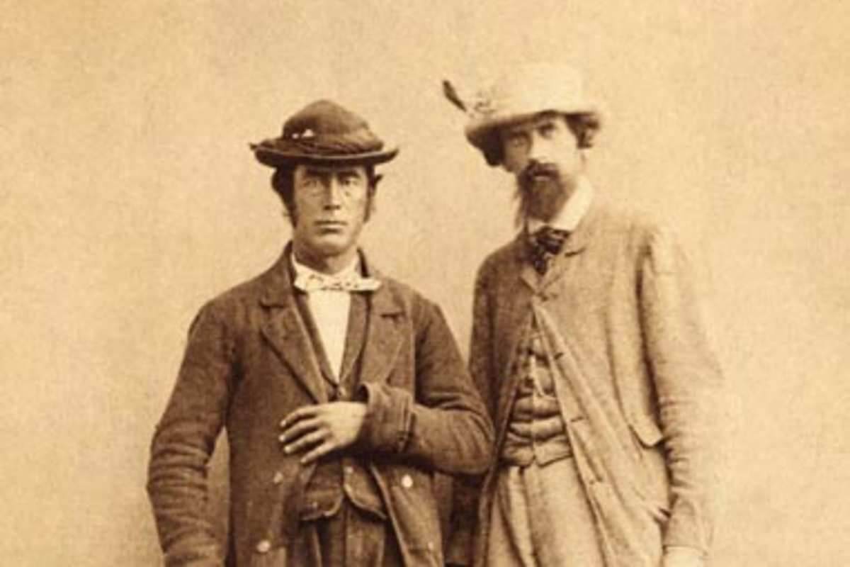 Alphubel-Erstbesteiger: Leslie Stephen mit Melchior Anderegg