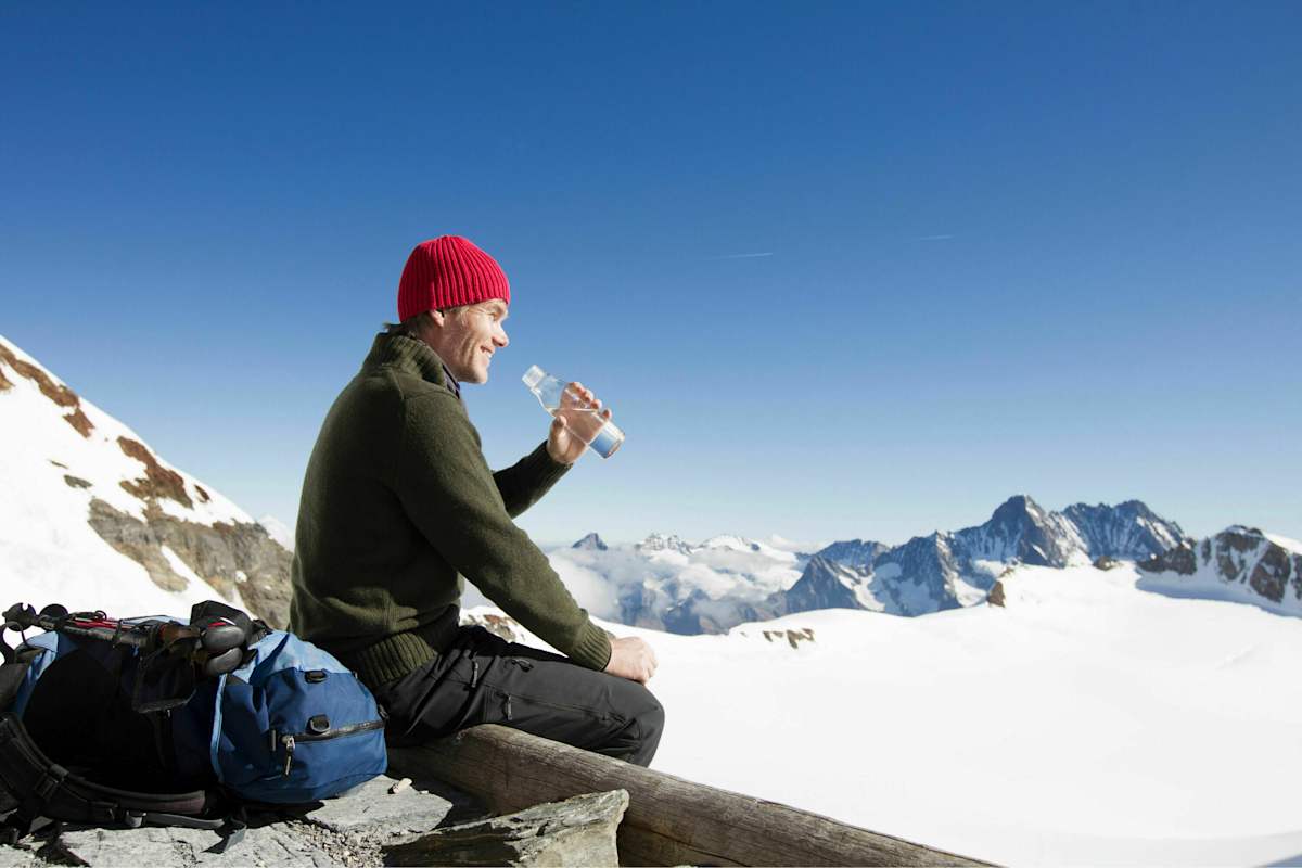 Jause auf der Hütte