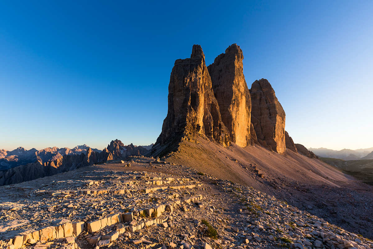 Drei Zinnen vom Paternsattel