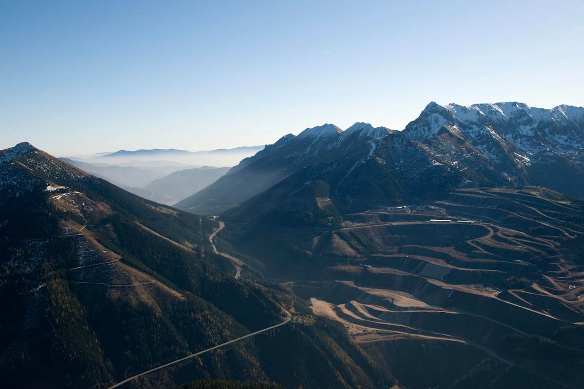 Der Erzberg in Eisenerz, Steiermark