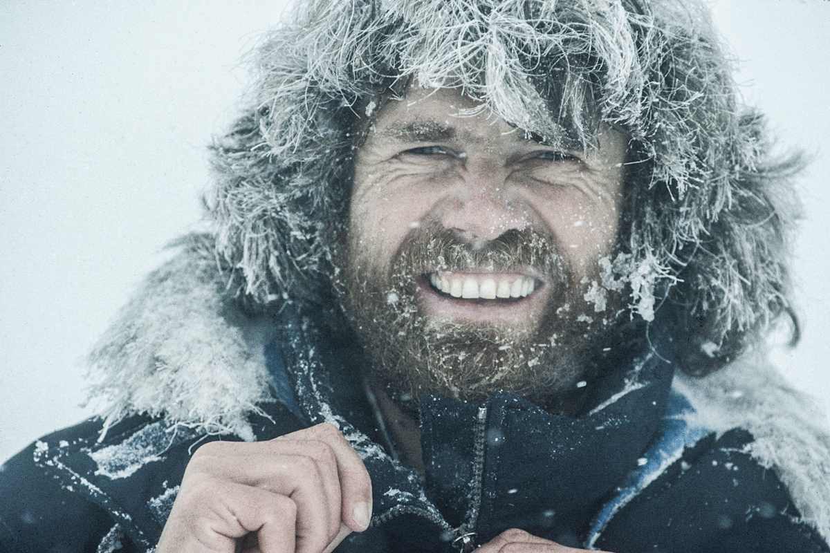 Reinhold Messner bei seiner Antarktis-Durchquerung 1989/90 