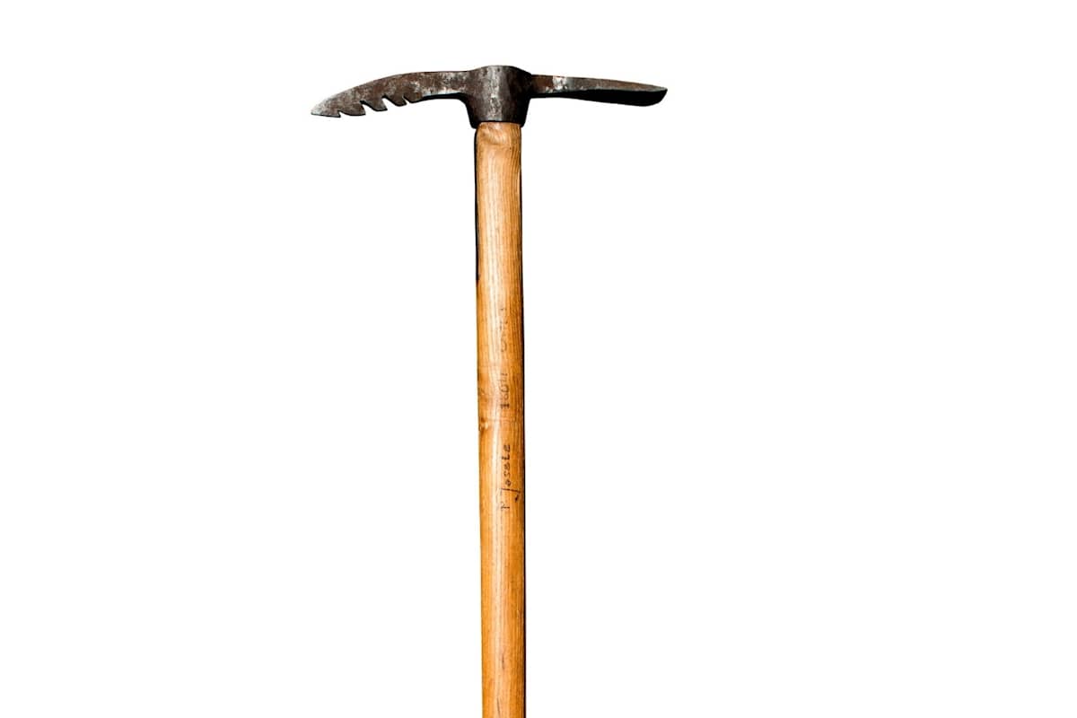 Ein alter Pickel für das Klettern.