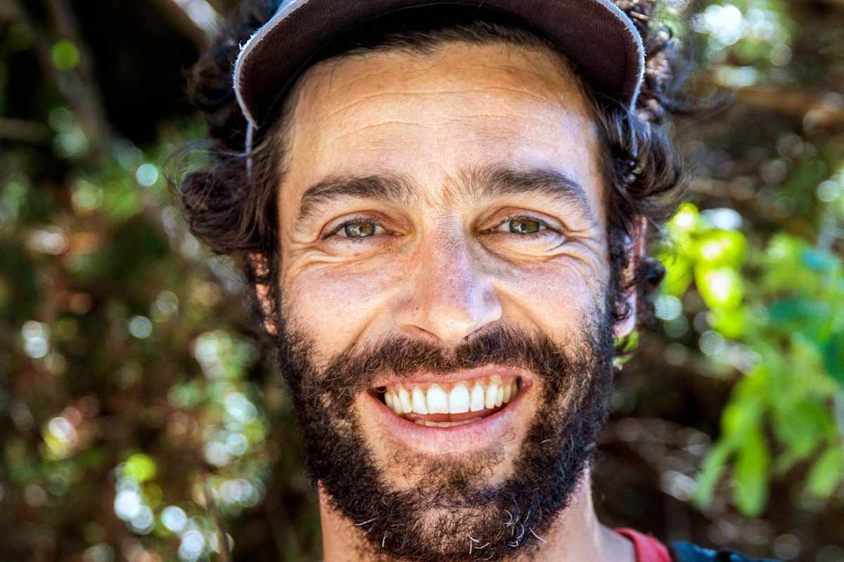 Der Bergführer und Skilehrer Giordano Faletti posiert.