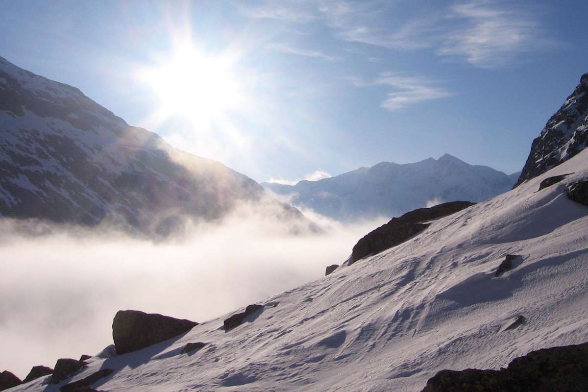 Platta-Gruppe in Graubünden: Morgenstimmung am Julierpass