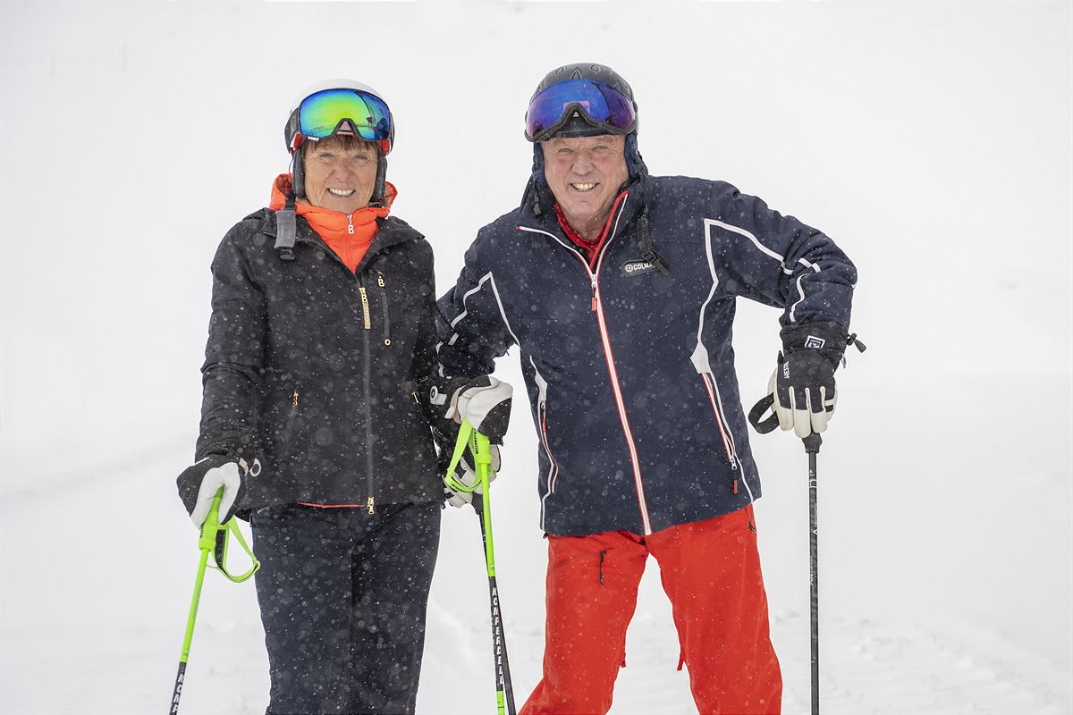 Annemarie Moser-Pröll und David Zwilling