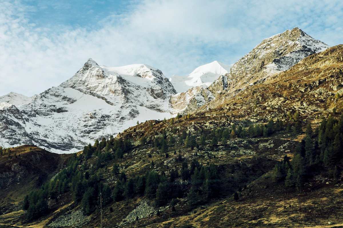 Der Berg aus der Ferne.