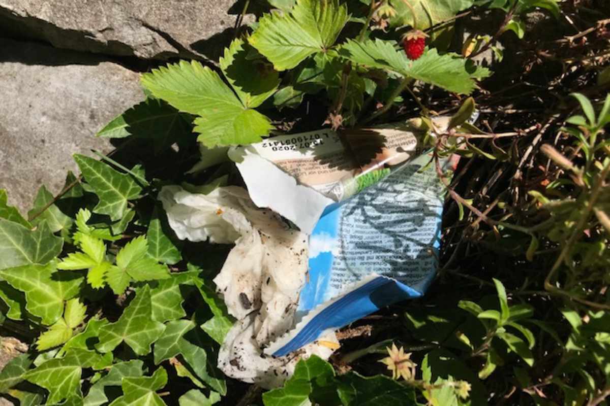 Müll hat am Berg nichts verloren.