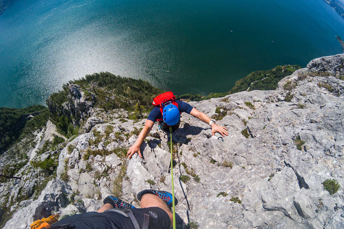 Nachsteiger am Südwestgrat des Traunsteins