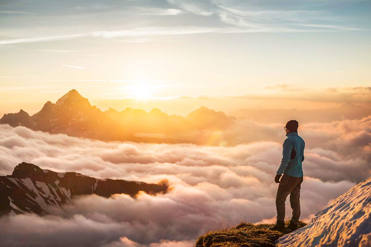 Oberstdorf: Alpen bei Sonnenaufgang in Bayern