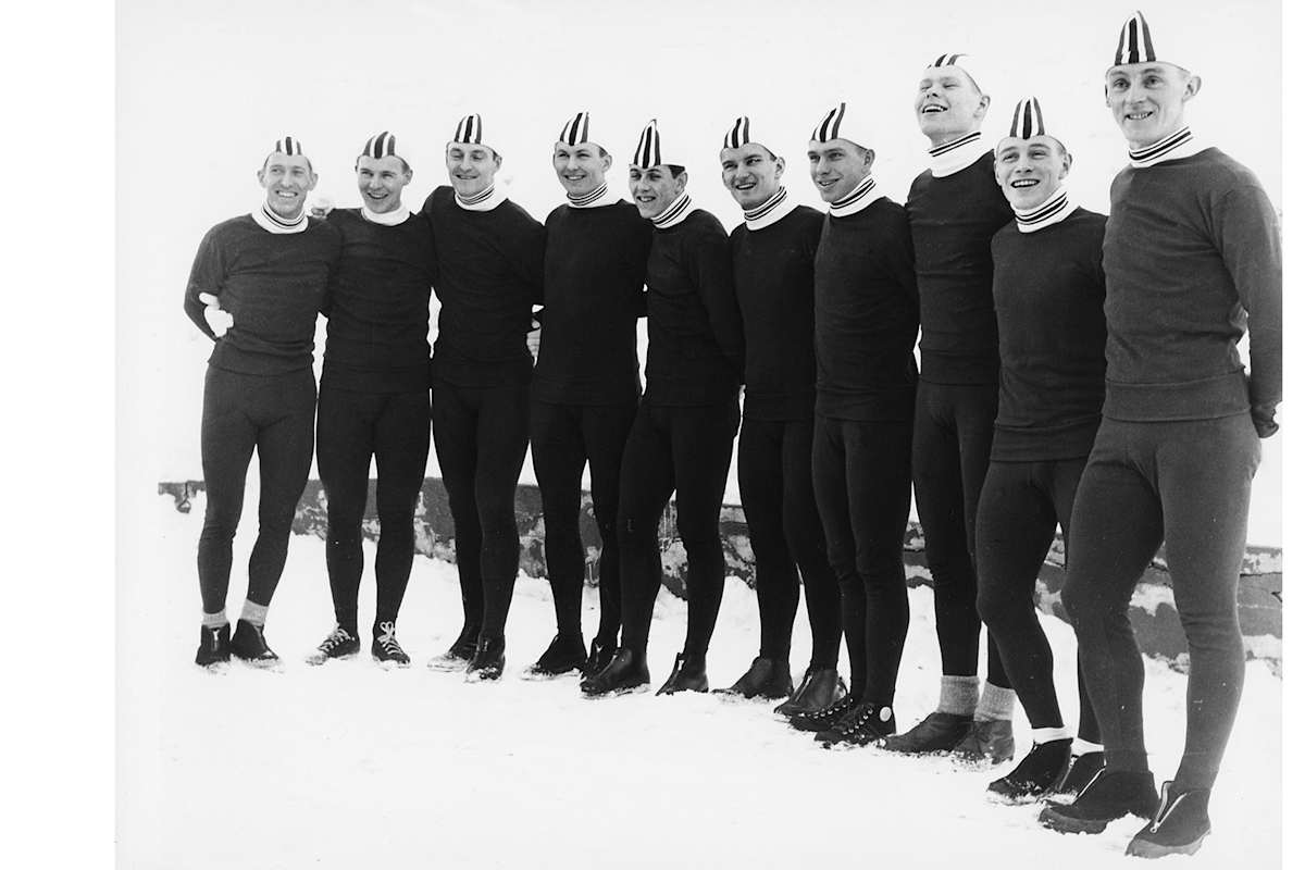 Die norwegische Nationalmannschaft 1964.