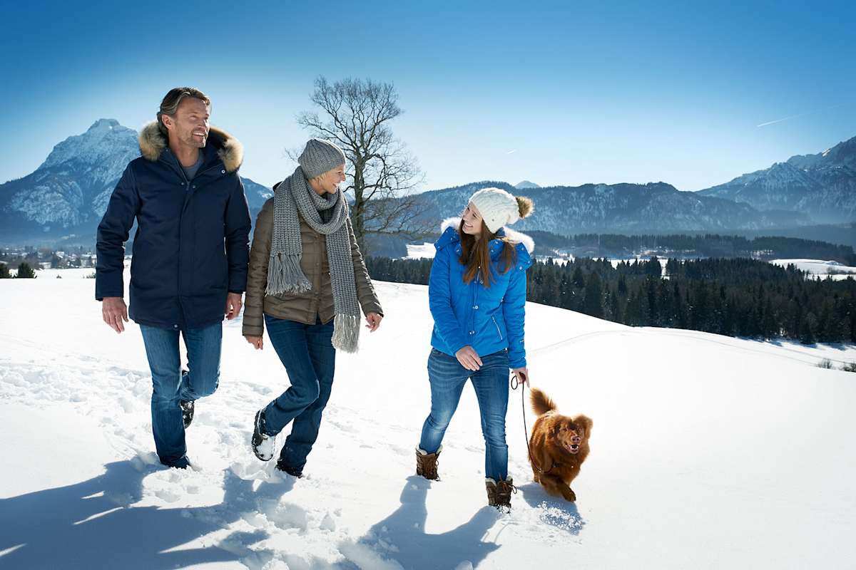 Allgäu Spaziergang im Schnee