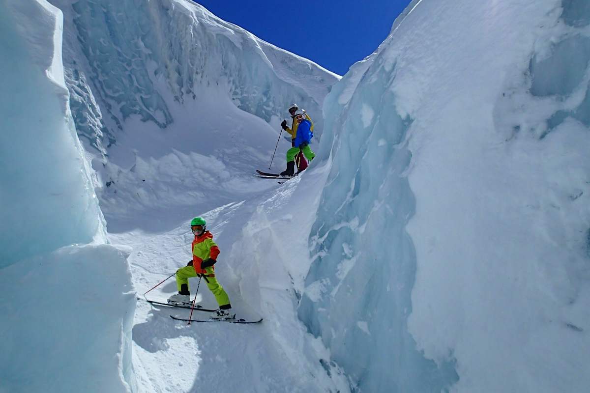 Richtig akklimatisiert kann man mit Kindern auch am Mont Blanc Skifahren!