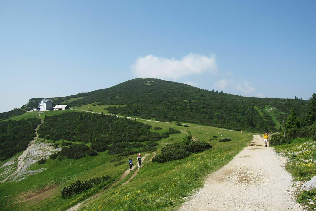Weg zum Otto-Haus auf der Rax