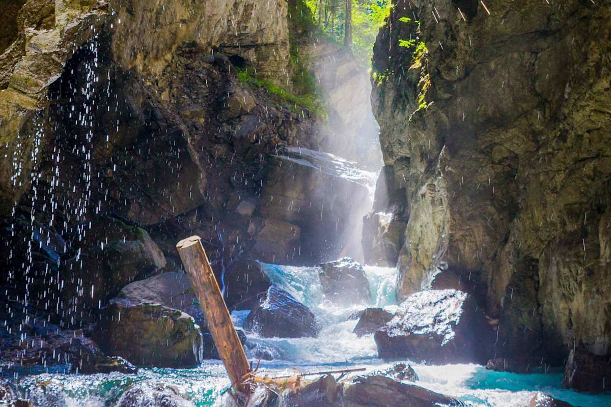 Partnachklamm im Wettersteingebirge in Bayern