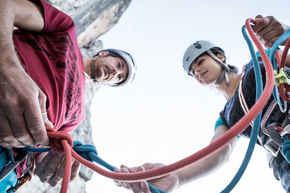Der Partnercheck - ohne letztem Gegencheck kein Einstieg in die Wand 