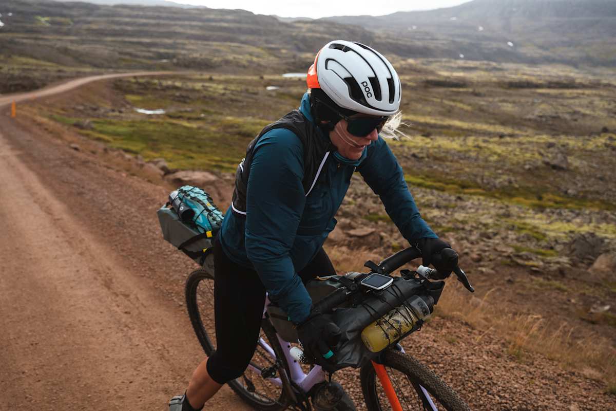 Wind beim Biken in Island