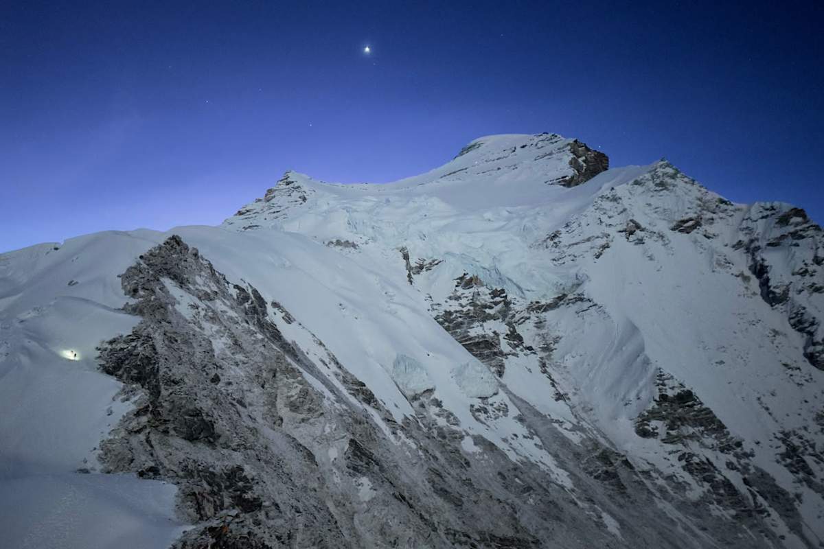 Vorteil, wenn man nachts nicht schlafen kann: Tolle Bilder vom Cho Oyu.