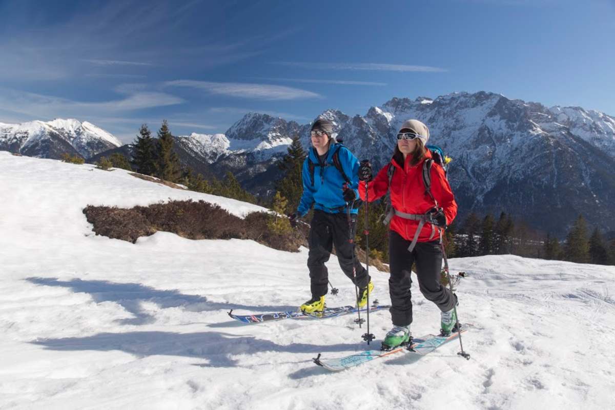 Pistenskitour in Bayern: Skigebiet Hausberg bei Garmisch-Partenkirchen