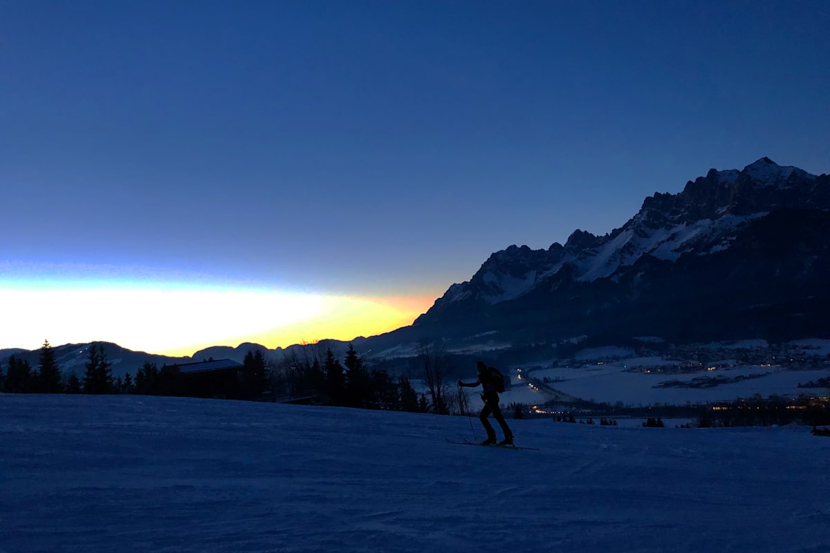 Pistentouren haben ihren Charme – hier im Tourenpark St. Johann