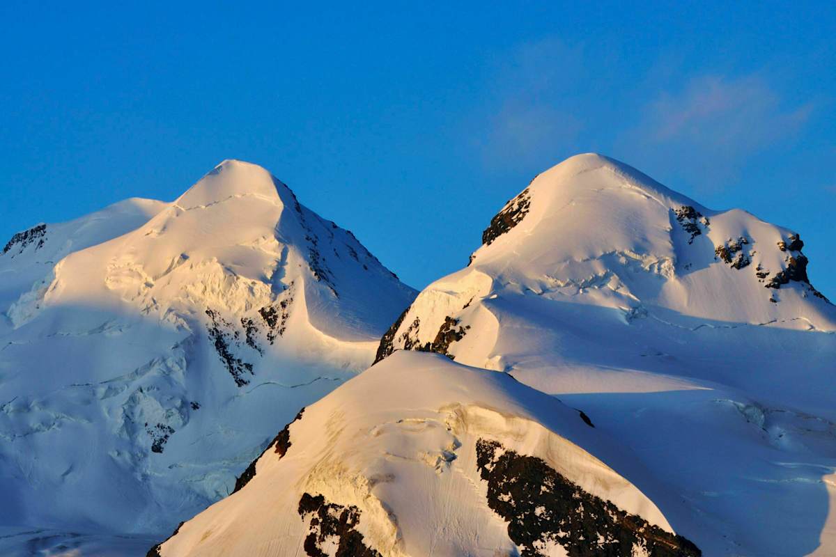 Schweiz: Pollux und Castor in den Walliser Alpen