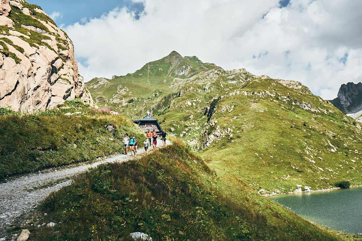 Wanderung zum Wolayersee, Karnischer Höhenweg, Wolayerseehütte, Karnischer Hauptkamm