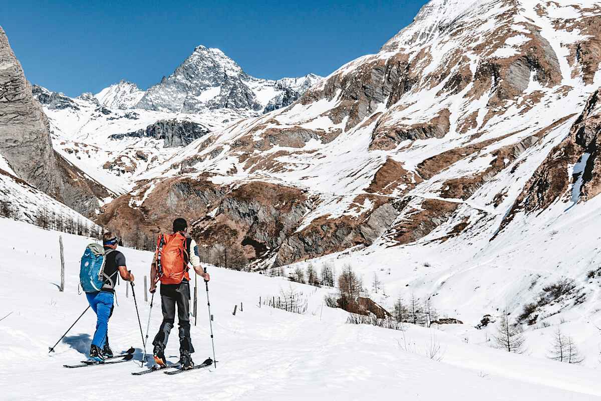 Blick auf den Großglockner im Winter