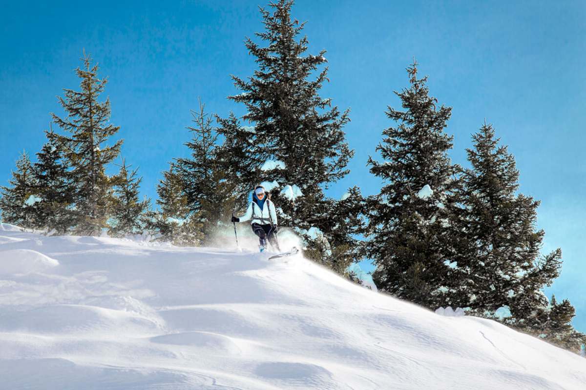 Skitourenabfahrt im Raurisertal