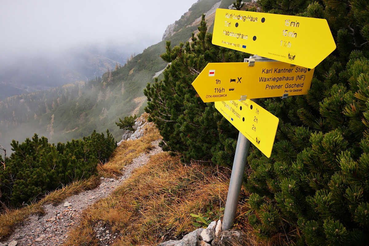 Der Raxmäuersteig verlangt Trittsicherheit und Ausdauer.