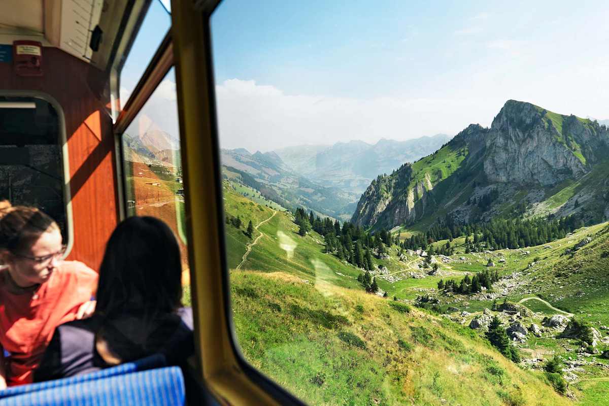 Aussicht aus der Bahn