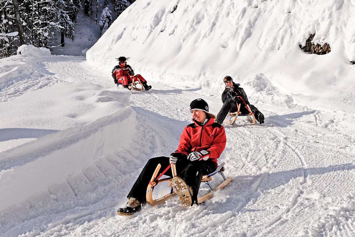 3D-Kartenausschnitt der Rodelbahn vom Elfer Lift im Stubaital in Tirol