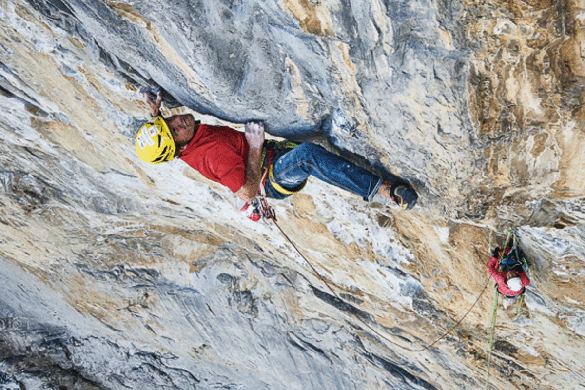 Roger Schaeli in der Eiger-Nordwand: Rotpunktbegehung der Route „La vida es Silbar“