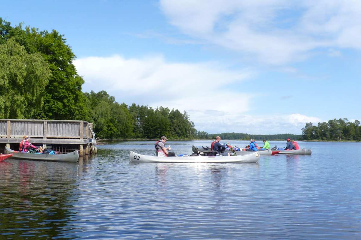 Kanufahren in Südschweden mit dem Team Insieme