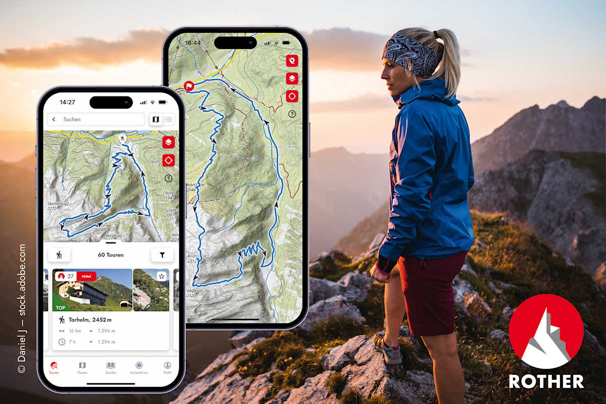 Die praktische Rother App ist immer dabei.