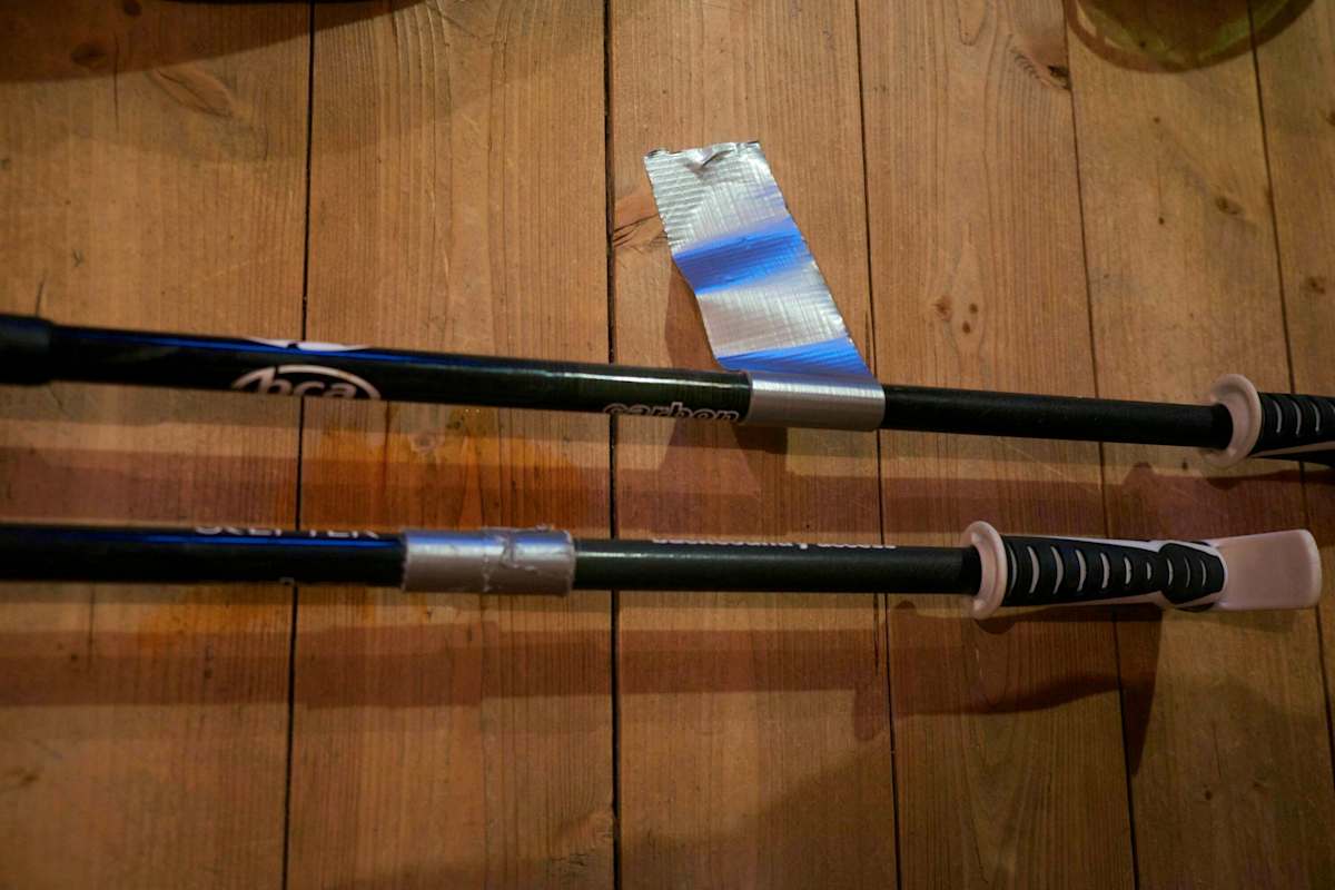 So einfach geht's: Tape abreißen, um Stock wickeln, fertig