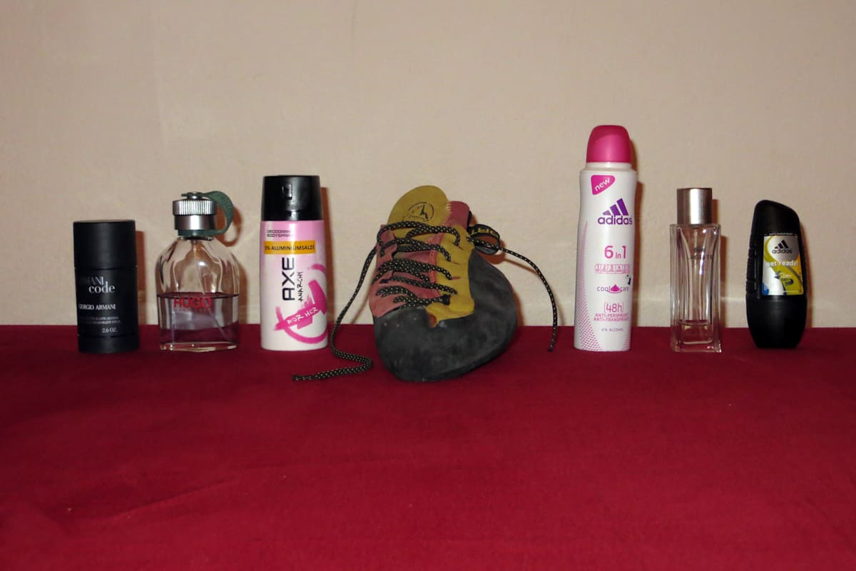 Kletterschuhe stinken