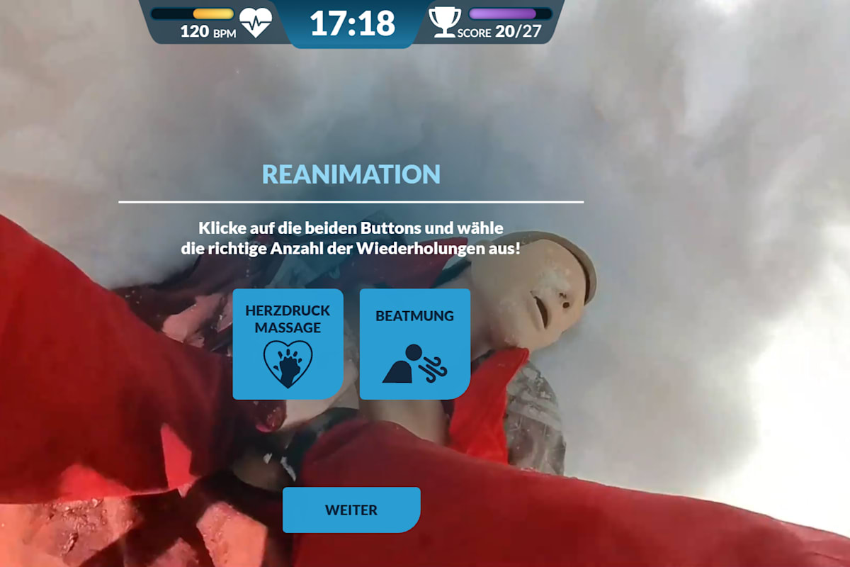 In interaktiven E-Learning-Modulen übt man für den Ernstfall