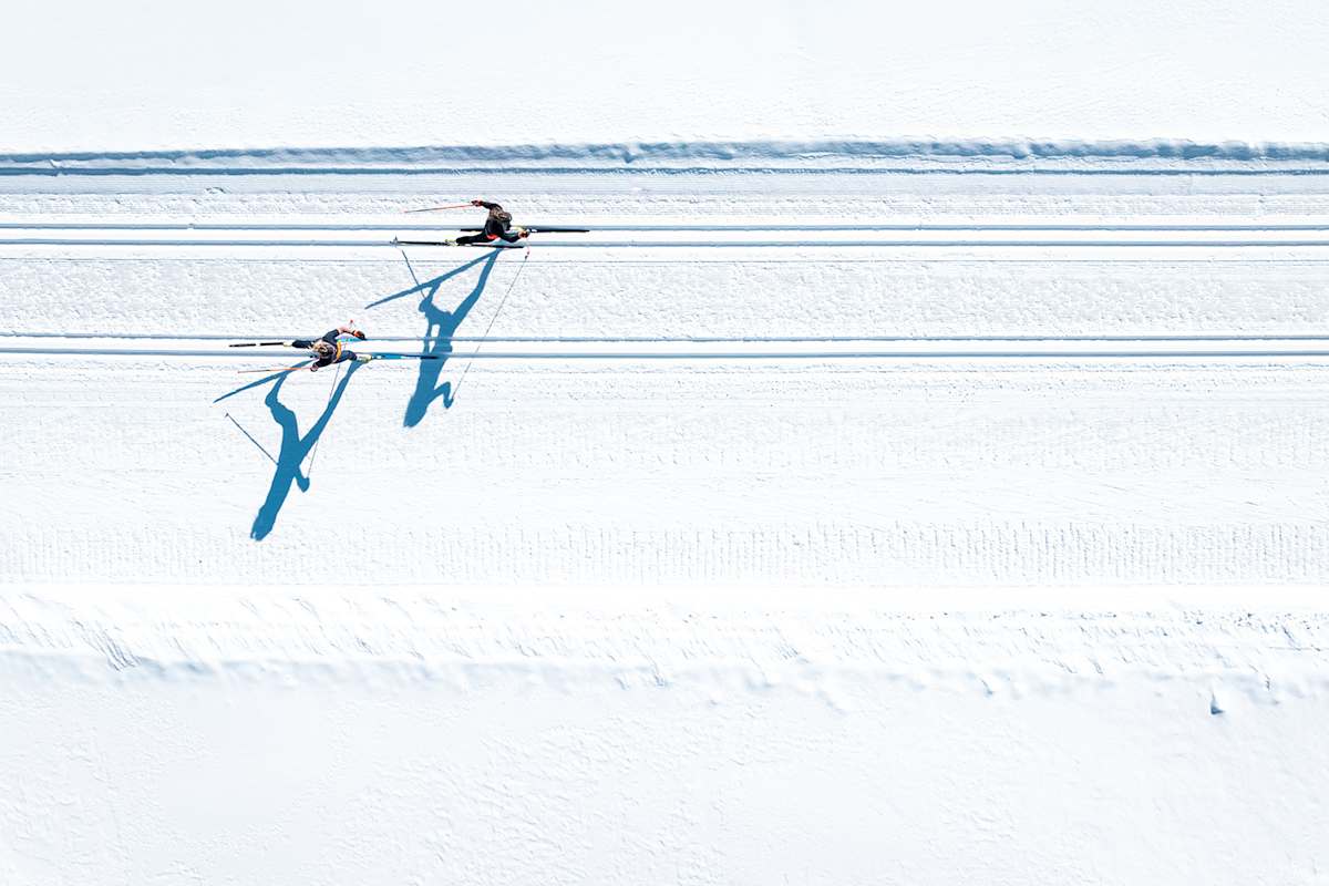 Talloipe von Scuol nach Martina im Engadin