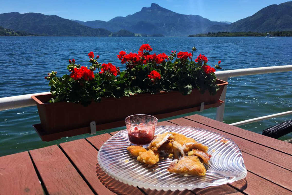 Kaiserschmarrn im Seerestaurant Mondsee im Salzkammergut