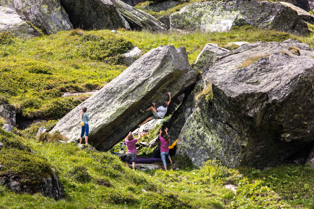 Bouldern auf der Koralpe in Kärnten