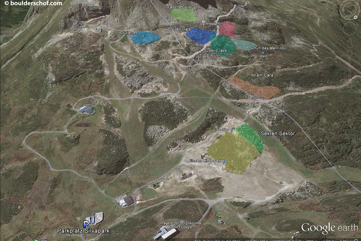 Bouldern Silvapark Paznaun Galtür Bergwelten