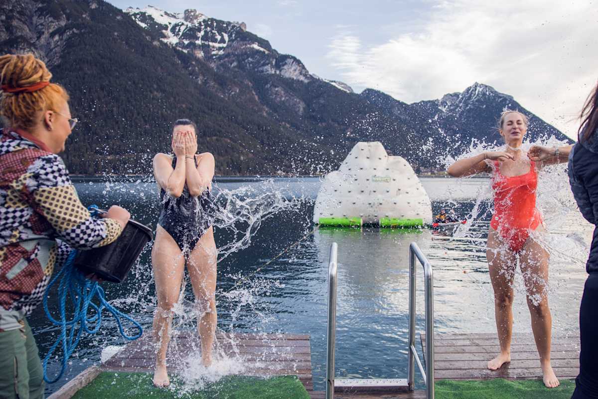 Eisbaden, Silvesterschwimmen, Achensee
