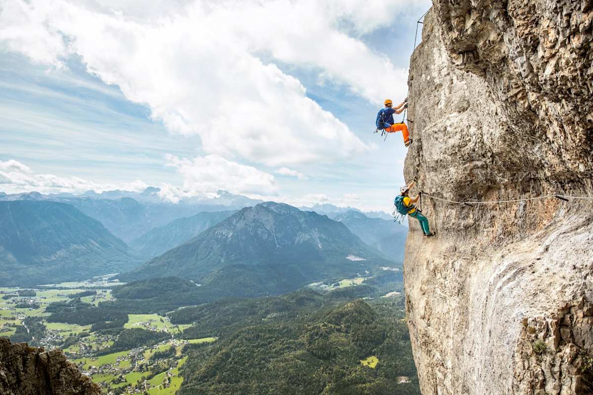 Eindrücke vom Ausblick während des Klettersteiges.