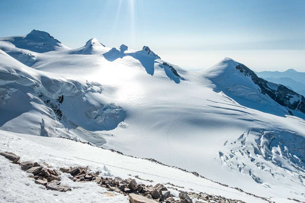 Signalkuppe, Parrotspitze, Ludwigshöhe, Schwarzhorn und Vincentpyramide
