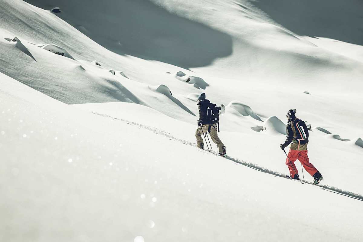 Matthias und Bibi beim Aufstieg.