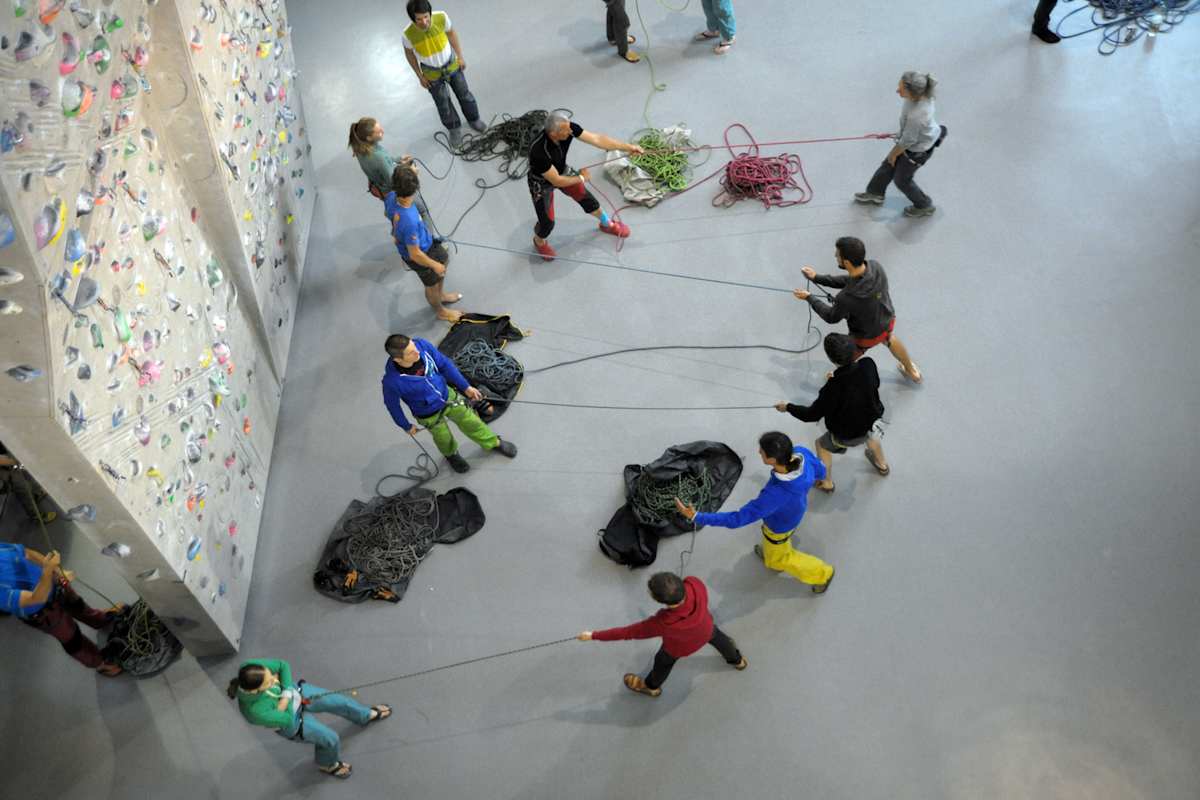 Methodischer Aufbau des Sicherungstrainings im Rahmen der Sportkletterlehrerausbildung