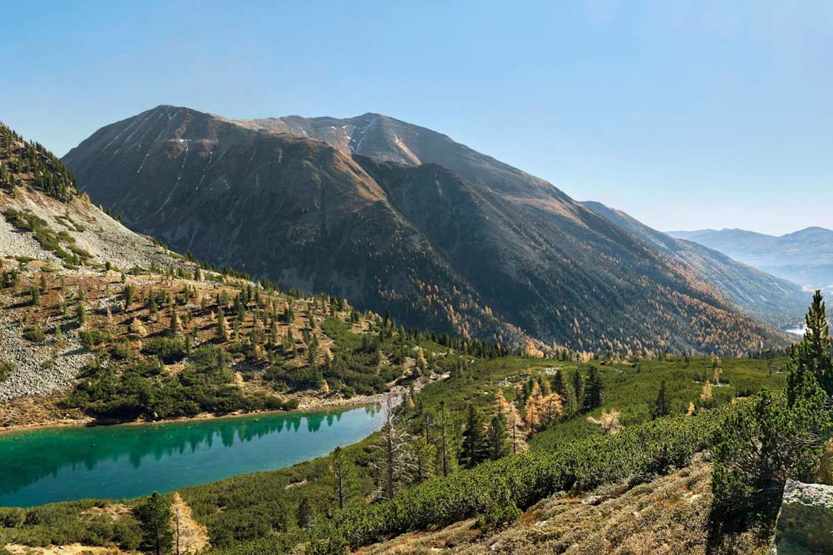 Ausblick auf den malerischen Unteren Wildenkarsee.
